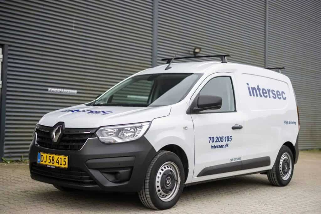 Service van for Intersec stock site with company branding.
